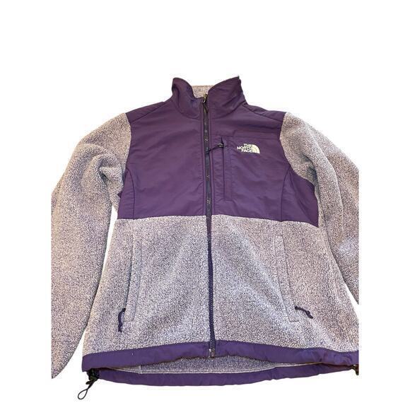 EUC The North Face Denali Fleece Collared Full Zip Jacket Purple Women Small - Picture 2 of 8